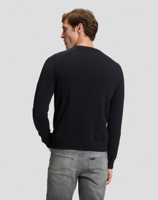 Lee Regular Raglan Sweater Black, Lee