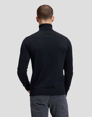 Regular Essential Turtleneck Sweater in Black