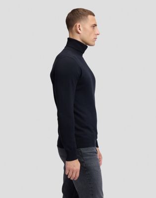 Regular Essential Turtleneck Sweater in Black