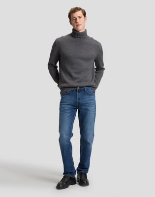Relaxed Turtleneck Sweater in Grey Heather