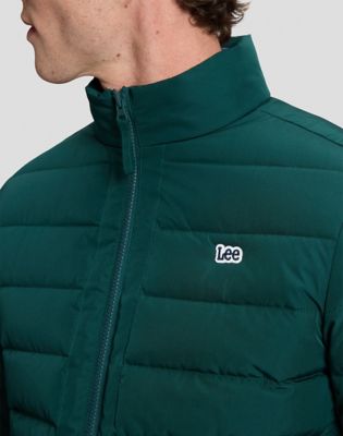 Regular Stand Collar Puffer Jacket in Ponderosa Pine