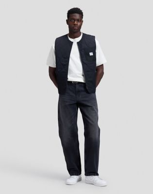 Workwear Relaxed Vest in Black