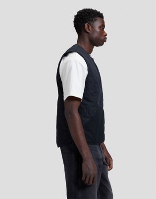 Workwear Relaxed Vest in Black