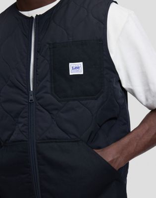 Workwear Relaxed Vest in Black