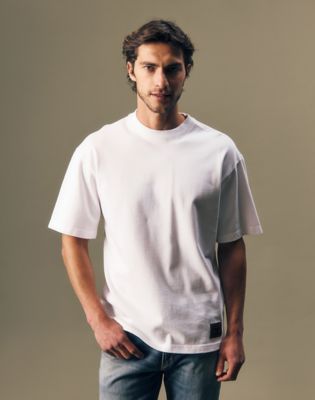 Gold Regular Tee in Bright White
