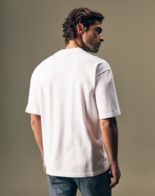 Gold Regular Tee in Bright White