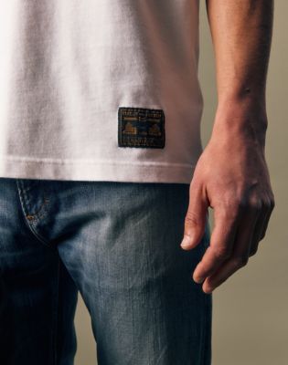Gold Regular Tee in Bright White