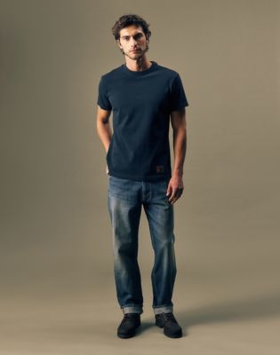 Gold Regular Tee in Rebel Navy