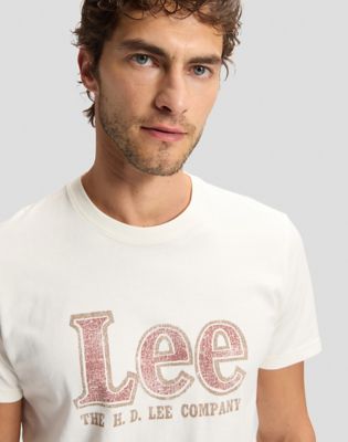 Lee Americana Regular Tee in Ecru