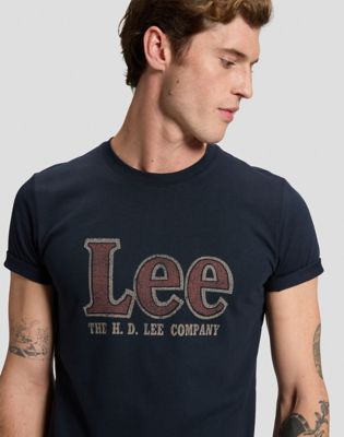 Lee Americana Regular Tee in Rebel Navy