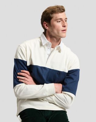 Relaxed Rugby Tee in Ecru