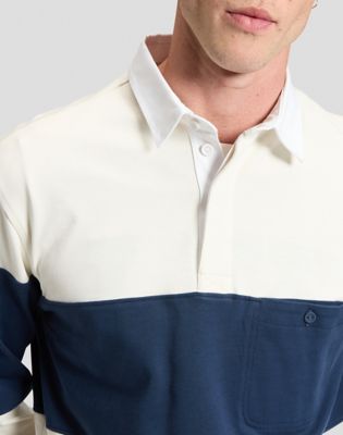 Relaxed Rugby Tee in Ecru