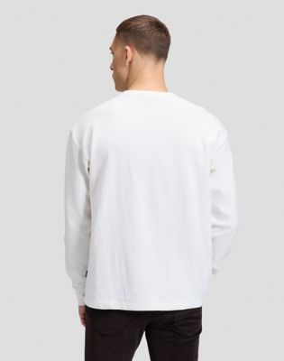 Lee Slim Henley Tee Ecru, Lee