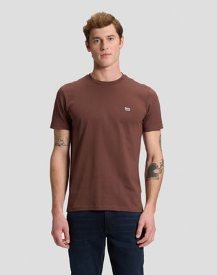 Regular Patch Logo Short Sleeve Tee in Shaved Chocolate