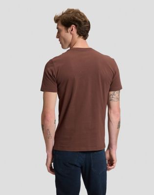 Regular Patch Logo Short Sleeve Tee in Shaved Chocolate