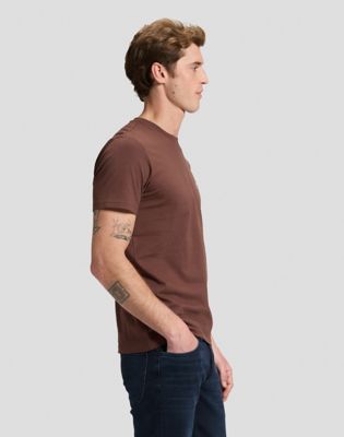 Regular Patch Logo Short Sleeve Tee in Shaved Chocolate