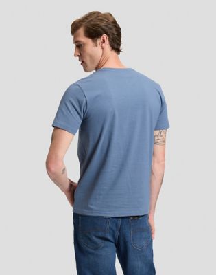 Regular Patch Logo Short Sleeve Tee in Bering Sea