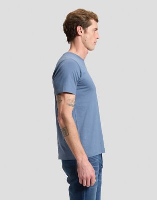 Regular Patch Logo Short Sleeve Tee in Bering Sea