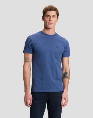 Slim Ultimate Pocket Tee in Navy Mele