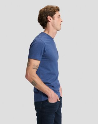 Slim Ultimate Pocket Tee in Navy Mele