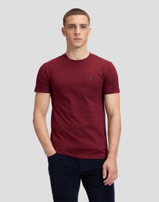 Slim Ultimate Pocket Tee in Port Mele
