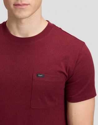Slim Ultimate Pocket Tee in Port Mele