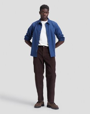 Workwear Loose Corduroy Trousers in Chocolate Torte