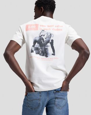 Workwear Quality Relaxed Tee in Ecru