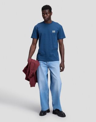 Workwear Hammer Relaxed Tee in Insignia Blue