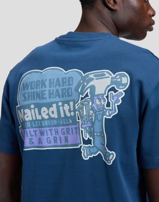 Workwear Hammer Relaxed Tee in Insignia Blue