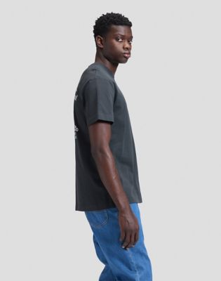 Workwear Crew Relaxed Tee in Washed Black