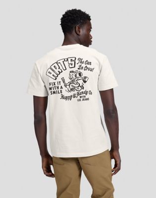 Workwear Crew Relaxed Tee in Ecru main view