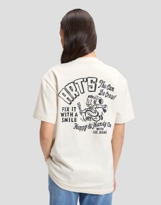Workwear Crew Relaxed Tee in Ecru alternative view 3