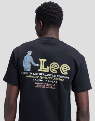 Workwear Uniform Relaxed Tee in Black