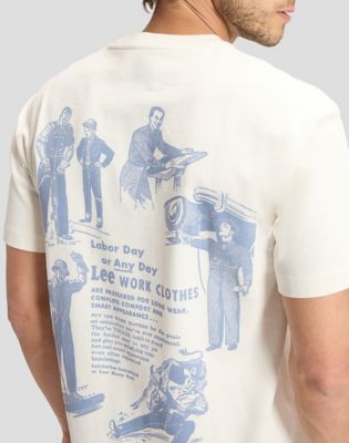 Workwear Worker Relaxed Tee in Ecru