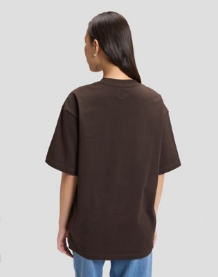Workwear Relaxed Boxy Heavy Tee in Chocolate Torte