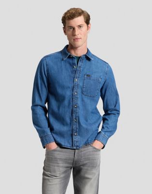 Regular Leesure Shirt in Silver Moon