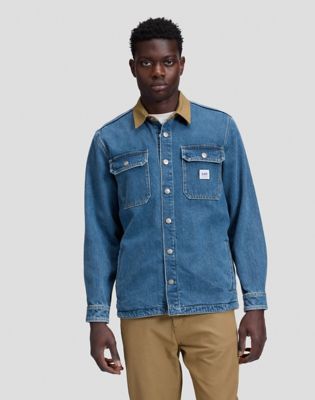 Workwear Relaxed Overshirt in Northern Sky