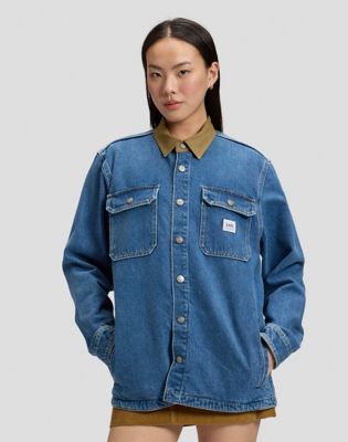 Workwear Relaxed Overshirt in Northern Sky