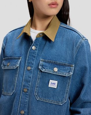 Workwear Relaxed Overshirt in Northern Sky