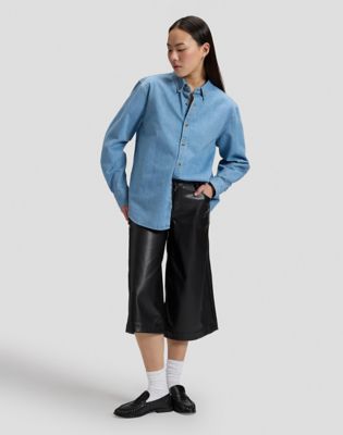 Workwear Relaxed No Pocket Button Down Shirt in Just Me