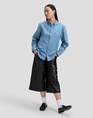Workwear Relaxed No Pocket Button Down Shirt in Just Me