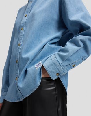 Workwear Relaxed No Pocket Button Down Shirt in Just Me