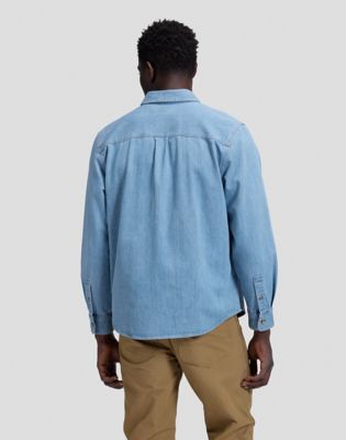 Workwear Relaxed No Pocket Button Down Shirt in Just Me