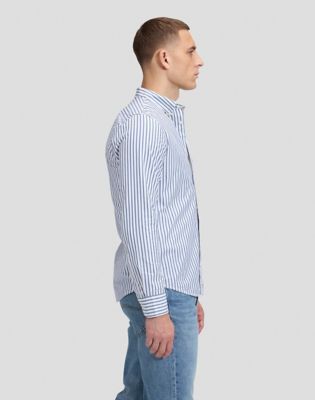 Regular Lightweight Button Down Shirt in Bering Sea