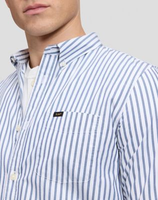 Regular Lightweight Button Down Shirt in Bering Sea