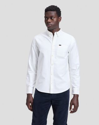 Lee Regular Fit Button Down Shirt in Bright White