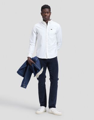 Lee Regular Fit Button Down Shirt in Bright White