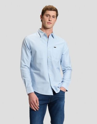 Lee Regular Fit Button Down Shirt in Halogen Crossed Cloud