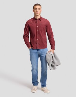 Regular Leesure Shirt in Port